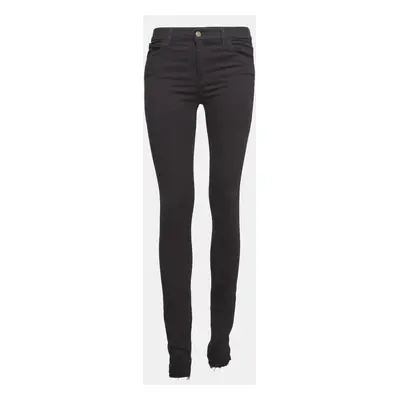 Gucci Black Tiger Applique Denim Skinny Jeans Waist 26"