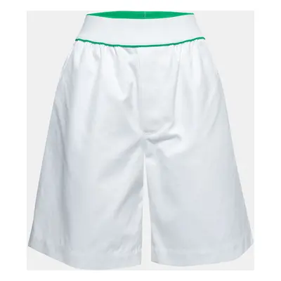 Bottega Veneta White Cotton Bermuda Shorts