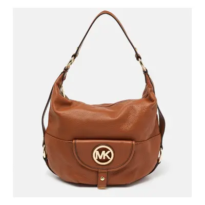 MICHAEL Michael Kors Brown Leather Fulton Hobo