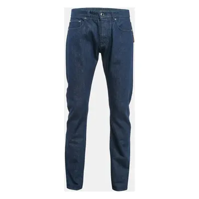 Etro Blue Denim Badge Detail Jeans Waist 38"