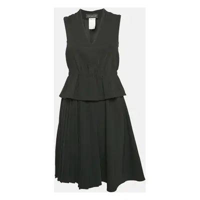 Sportmax Black Crepe Sleeveless Mini Dress