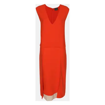 Fendi Orange Viscose Midi Dress