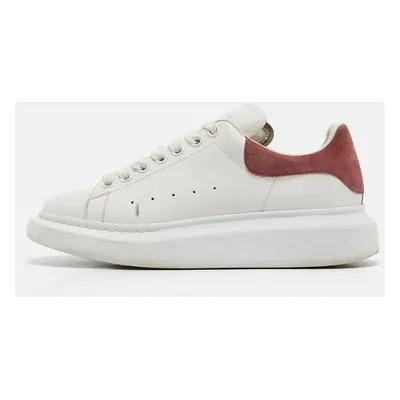 Alexander McQueen White Leather Oversized Low Top Sneakers Size