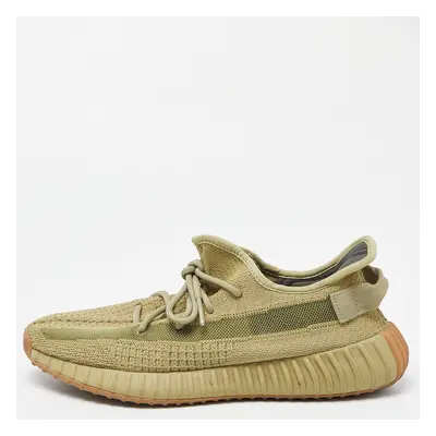 Yeezy x Adidas Green Knit Fabric Boost V2 Sulfur Sneakers Size 2/3