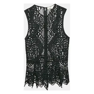 Jonathan Simkhai Black Lace Trimmed Sleeveless Top