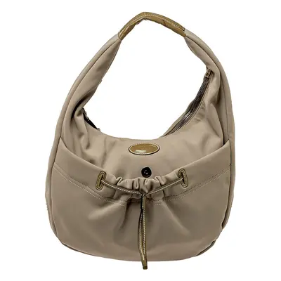 Tod's Grey Neoprene Fabric Hobo