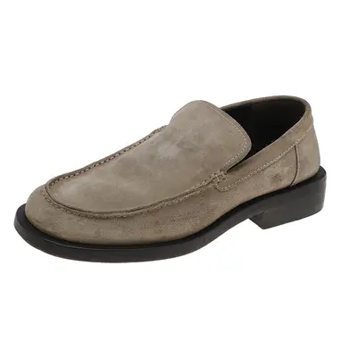 Gucci Beige Suede Slip on Loafers Size