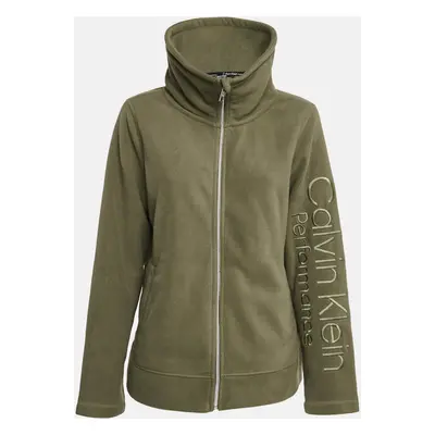 Calvin Klein Green Synthetic Fleece Performance Jacket