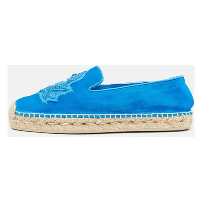 Christian Louboutin Blue Suede and Leather Nanou Orlato Espadrilles Size