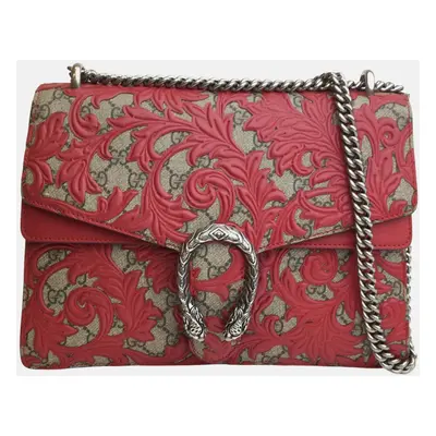 Gucci Red Leather Arabesque Dionysus Shoulder Bag