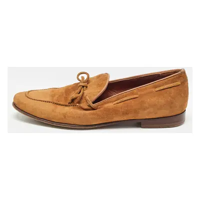 Sergio Rossi Brown Suede Loafers Size