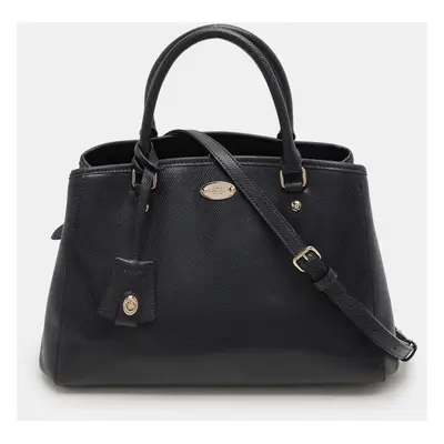 Coach Navy Blue Leather Margot Satchel