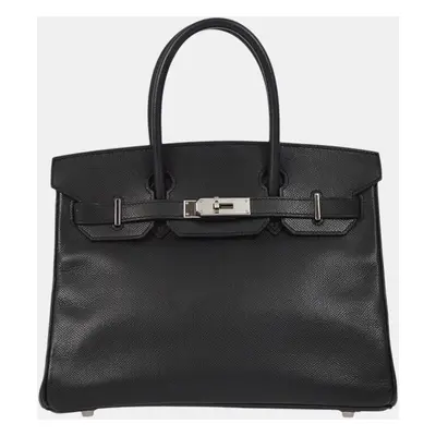 Hermes Black Epsom Birkin Handbag