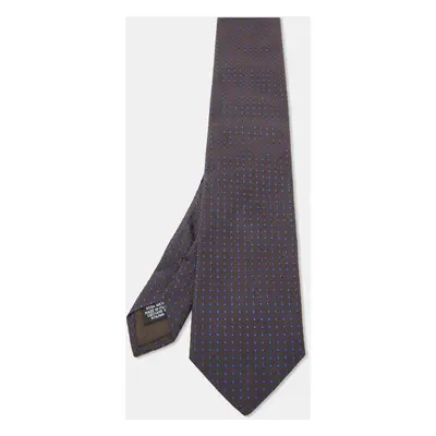 Boss By Hugo Boss Brown Patterned Silk Tie