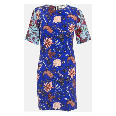 Diane Von Furstenberg Multicolor Printed Silk Shift Dress