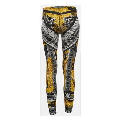 Versus Versace Yellow/Black Printed Jersey Leggings