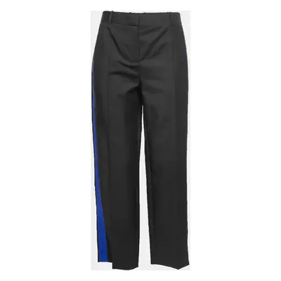 Givenchy Black Mohair Wool Side-Band Detail Trousers