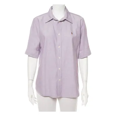 Ralph Lauren Purple Cotton Short Sleeve Button Front Shirt