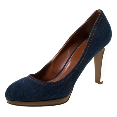 Sergio Rossi Blue Denim Pumps Size