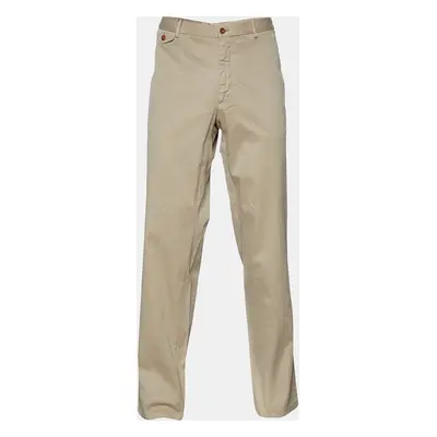 Polo Ralph Lauren Beige Cotton Straight Leg Pants