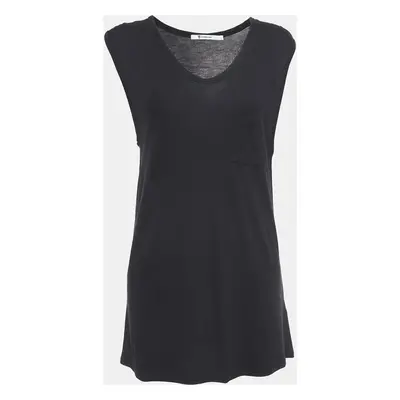 Alexander Wang Black Knit Pocket Detail Tank Top