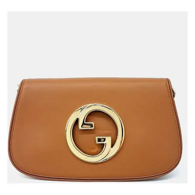 Gucci Brown Leather Blondie Shoulder Bag