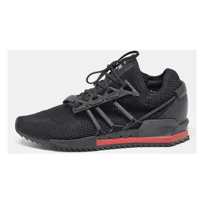 Adidas Y-3 Black Knit Fabric and Leather Harigane Black Chili Pepper Sneakers Size