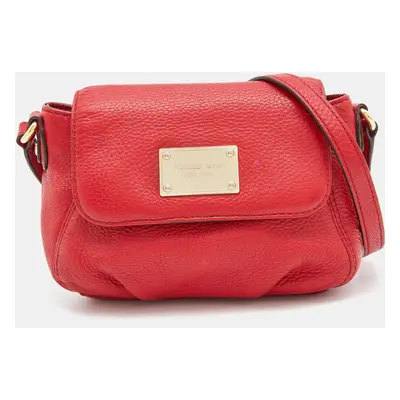 MICHAEL Michael Kors Red Leather Flap Crossbody Bag