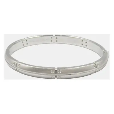 Tiffany & Co. Diamond White Gold Bangle Clear Metal