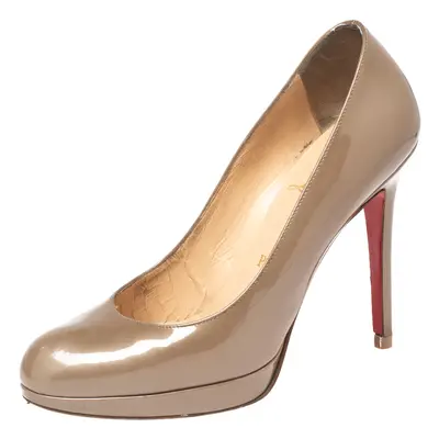 Christian Louboutin Olive Green Patent Leather New Simple Pumps Size