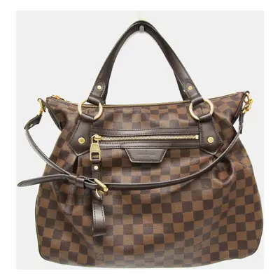 Louis Vuitton Ebene Damier Evora MM Handbag