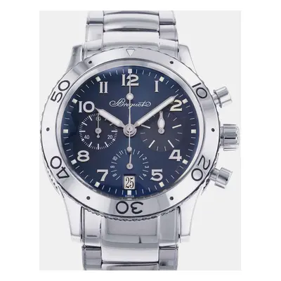 Breguet Blue 18k White Gold Transaltantique Type XX 3820BB/P2/BW9 Automatic Men's Wristwatch 39.