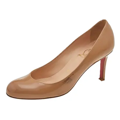 Christian Louboutin Beige Patent Leather Simple Pumps Size