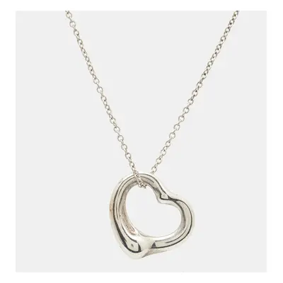 Tiffany & Co. Elsa Peretti Open Heart Sterling Silver Necklace