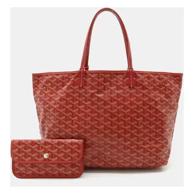 Goyard Red Canvas PM Saint Louis Tote Bag