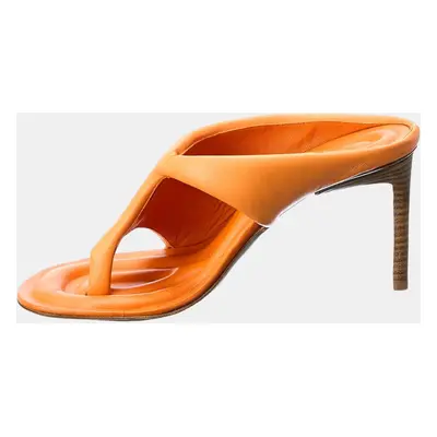 Jacquemus Orange Leather Sandal