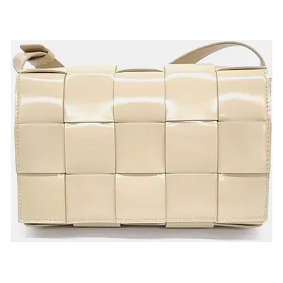 Bottega Veneta Beige Leather Cassette Shoulder Bag