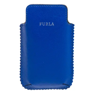 Furla Blue Leather Phone Case