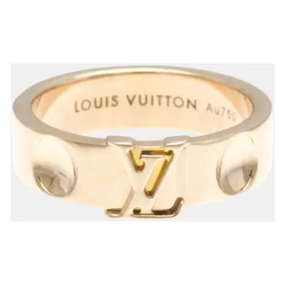 Louis Vuitton 18k Pink Gold Berg Empreinte Band Ring