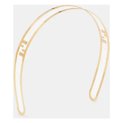 Fendi FF Gold Tone Headband