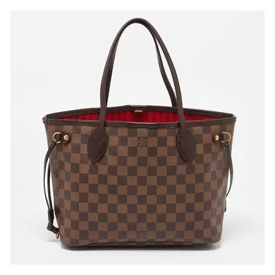 Louis Vuitton Damier Ebene Canvas Neverfull PM Bag