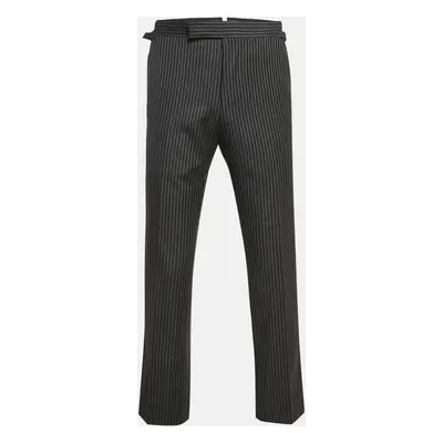 Tom Ford Black Pinstripe Wool Formal Trousers