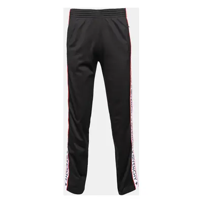 Givenchy Black Jersey Logo Tape Trimmed Joggers