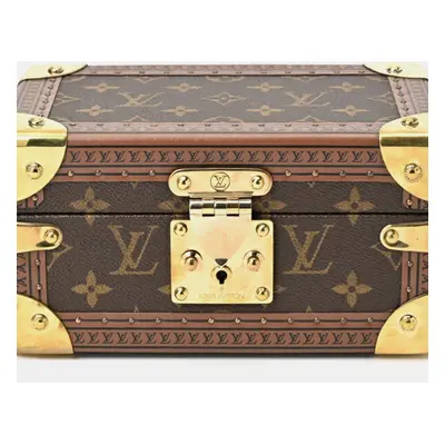 Louis Vuitton Brown Canvas Monogram Coffret Tresor Trunk