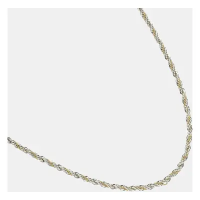 Tiffany & Co. Silver and 18K Yellow Gold Twist Necklace