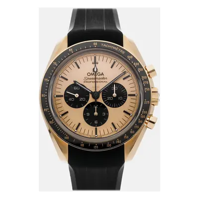 Omega Gold 18k Yellow Gold Speedmaster Moonwatch 310.62.42.50.99.001 Manual Winding Men's Wristw