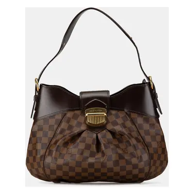 Louis Vuitton Brown Damier Ebene Sistina PM Tote Bag