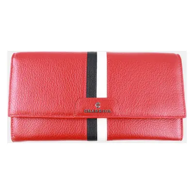 Charriol Red Leather Conic Wallet