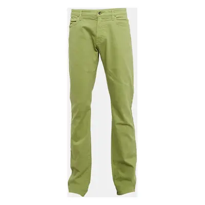 Etro Green Denim Badge Detail Jeans Waist 38"