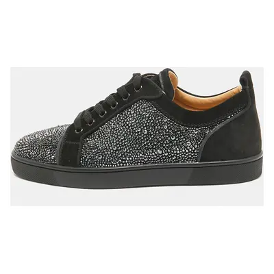 Christian Louboutin Black Suede Rantulow Orlato Sneakers 40.5